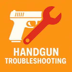 DIY handgun troubleshooting icon – pistol silhouette