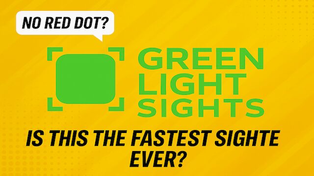 Green Light Sights logo with green square and tagline “Is this the fastest sight ever?