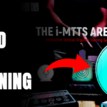 I-MTTS Arena dry fire training system with glowing green target and “This Fixed My Training” text overlay